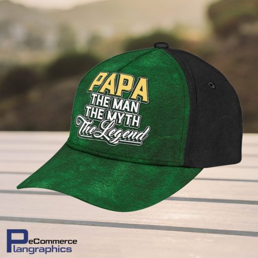 PaPa-Baseball-The-Man-The-Myth-The-Legend-Unisex-Classic-Cap-3D-1