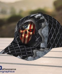 Skull-Baseball-Skull-American-Flag-Face-Design-Classic-Men-Women-Classic-Cap-3D-1