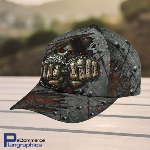 Skull-Baseball-Skull-Game-Over-Design-Classic-Men-Women-Classic-Cap-3D