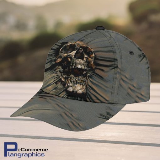 Skull-Baseball-Skull-Rip-Design-Classic-Men-Women-Classic-Cap-3D
