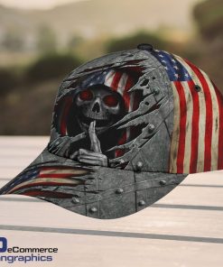 Skull-Baseball-Skull-Secret-American-Flag-Design-Classic-Men-Women-Classic-Cap-3D-1