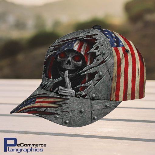 Skull-Baseball-Skull-Secret-American-Flag-Design-Classic-Men-Women-Classic-Cap-3D-1