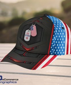 Veteran-Baseball-United-States-Flag-US-Veteran-Dog-Tag-Unisex-Classic-Cap-3D-1