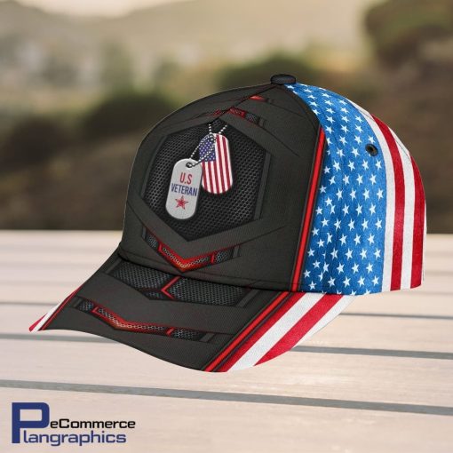 Veteran-Baseball-United-States-Flag-US-Veteran-Dog-Tag-Unisex-Classic-Cap-3D-1