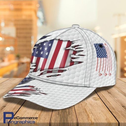 Vintage-Golf-Lovers-American-Flag-Baseball-4th-Of-July-Independence-Day-Unisex-Classic-Cap-3D