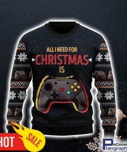 all-i-need-for-christmas-is-play-game-christmas-ugly-sweater-3d