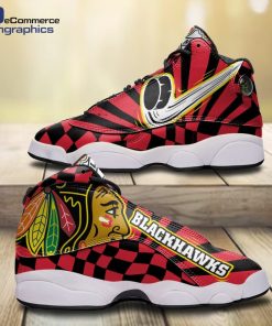 blackhawks-ducks-checkered-pattern-design-jd-13-sneakers-1