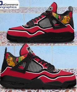 blackhawks-logo-design-jordan-4-sneakers-custom-shoes-1