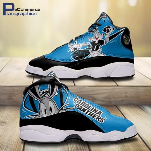 carolina-panthers-bugs-bunny-design-jd-13-sneakers-1