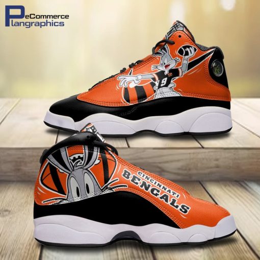 cincinnati-bengals-bugs-bunny-design-jd-13-sneakers-1