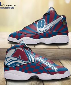 colorado-avalanche-ducks-checkered-pattern-design-jd-13-sneakers-1