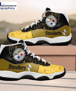 custom-name-football-team-steelers-pattern-air-jordan-11-sneakers-for-fans