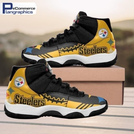 custom-name-pittsburgh-air-jordan-11-sneakers-for-fans