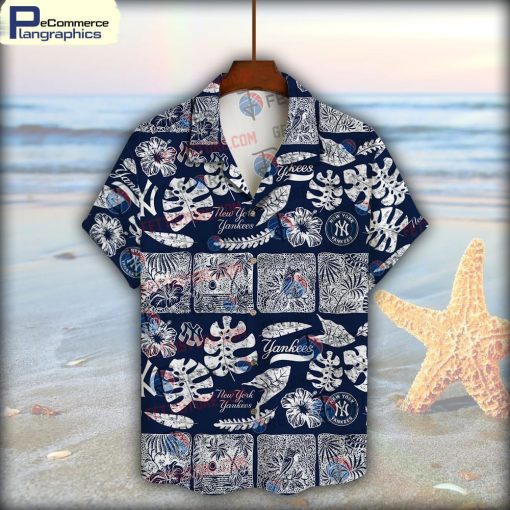 new-york-yankees-leave-and-beach-vintage-pattern-hawaiian-shirt-2
