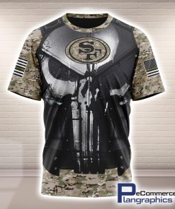 nfl-san-francisco-49ers-punisher-skull-camouflage-background-printed-t-shirt