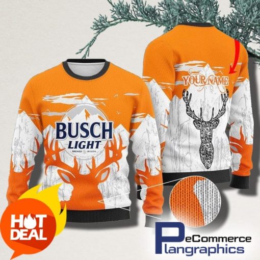 personalized-busch-light-christmas-ugly-sweater