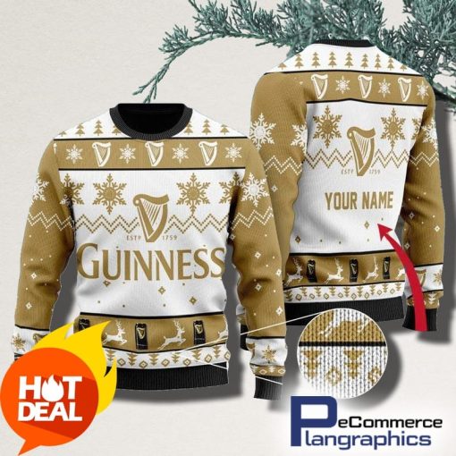 personalized-guinness-beer-christmas-ugly-sweater