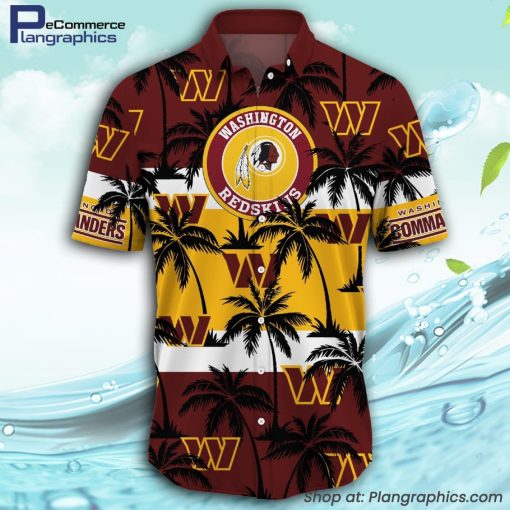 washington-commanders-palm-tree-pattern-hawaiian-shirt-2