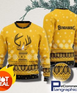 yellow-bundaberg-reindeer-snowy-christmas-ugly-sweater