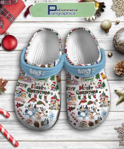 bluey-merry-christmas-is-coming-crocs-shoes-1