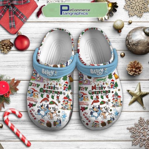 bluey-merry-christmas-is-coming-crocs-shoes-1