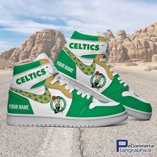 boston-celtics-custom-name-nba-air-jordan-1-high-top-shoes-2