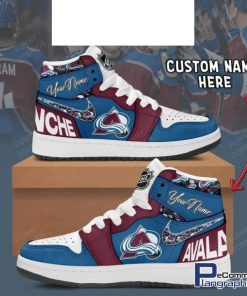 colorado-avalanche-nhl-custom-name-air-jordan-1-shoes-1
