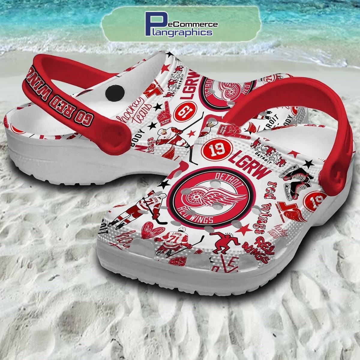 Detroit Red Wings Go Red Wings Crocs Shoes, Detroit Red Wings Merch ...