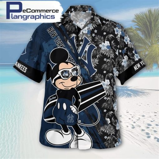 new-york-yankees-mickey-mouse-floral-short-sleeve-hawaii-shirt-3